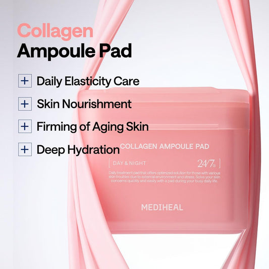 MEDIHEAL Collagen Ampoule Facial Toner Pads