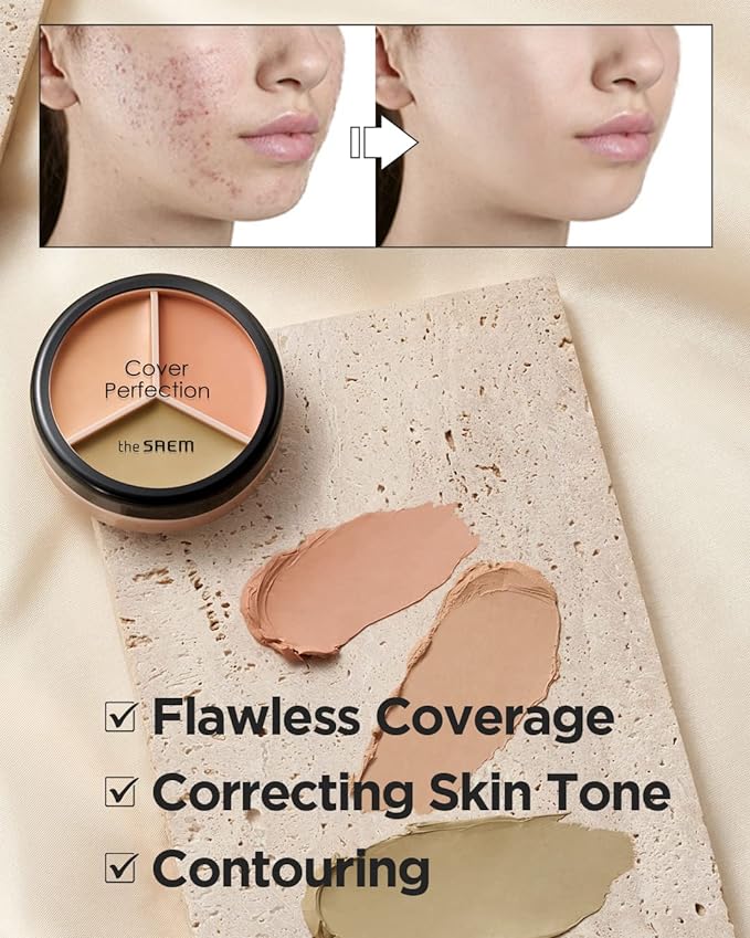The Saem - Cover Perfection Triple Pot Concealer 12 PCS