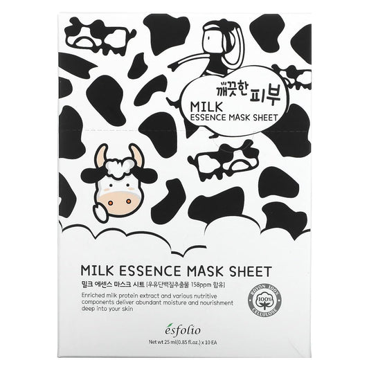 esfolio - Pure Skin Milk Essence Mask Sheet Set