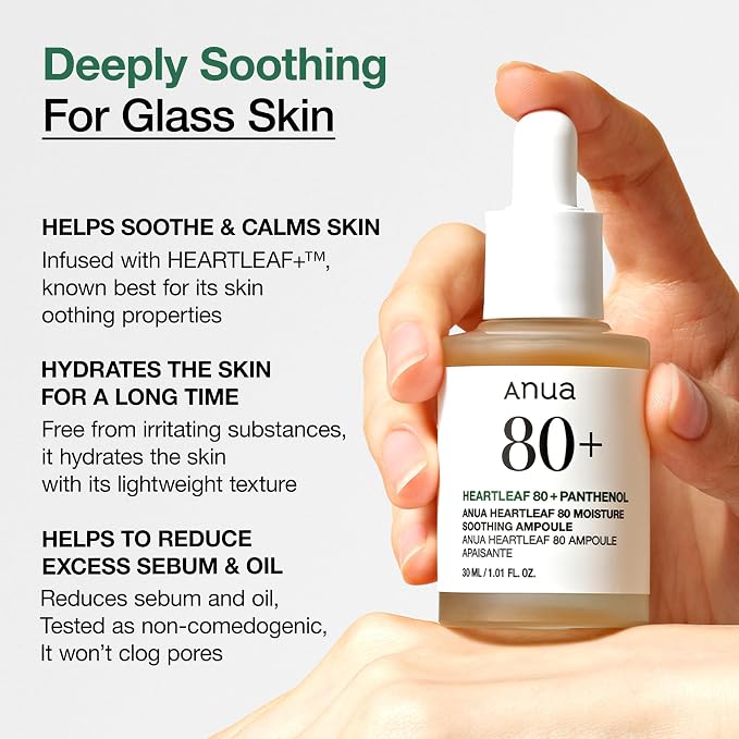 ANUA Heartleaf 80% Soothing Ampoule 30ml  54 units