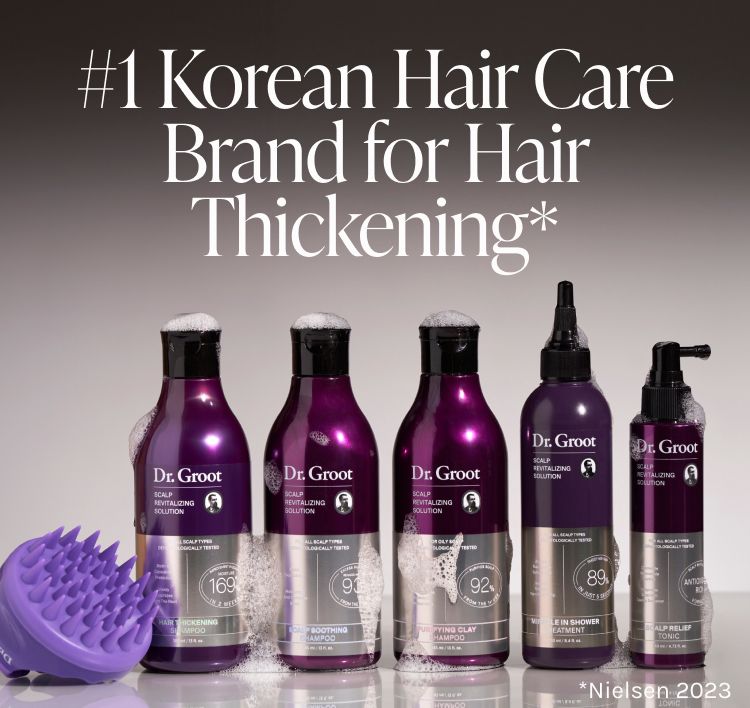 Dr. Groot Revitalizing Scalp Solution, Hair Thickening Shampoo 3 pcs
